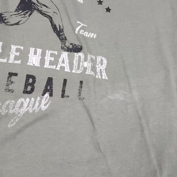 Vintage-Look No Boundaries East Side Baseball Graphic Tee Green Small - Picture 7 of 10